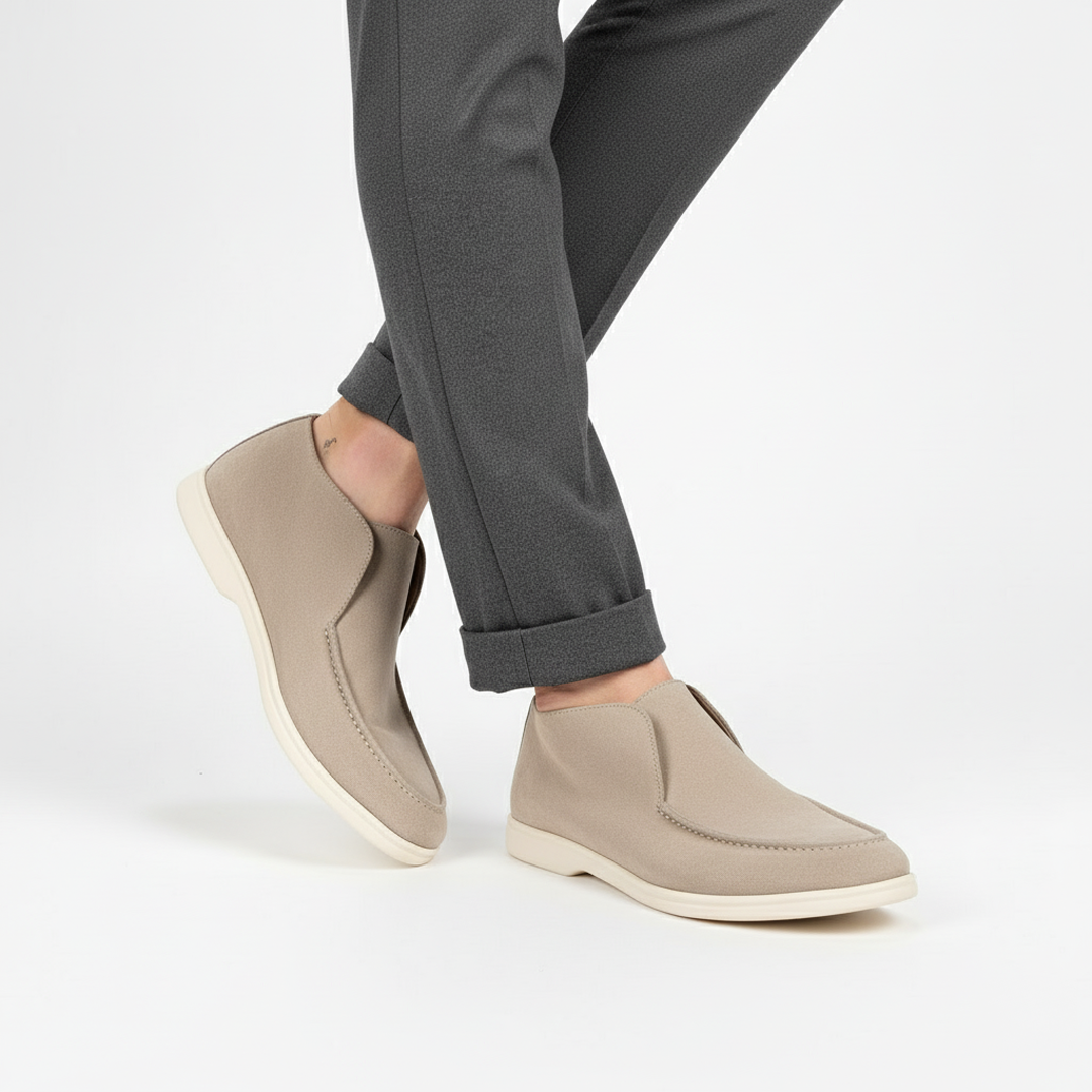 High Suede Loafers