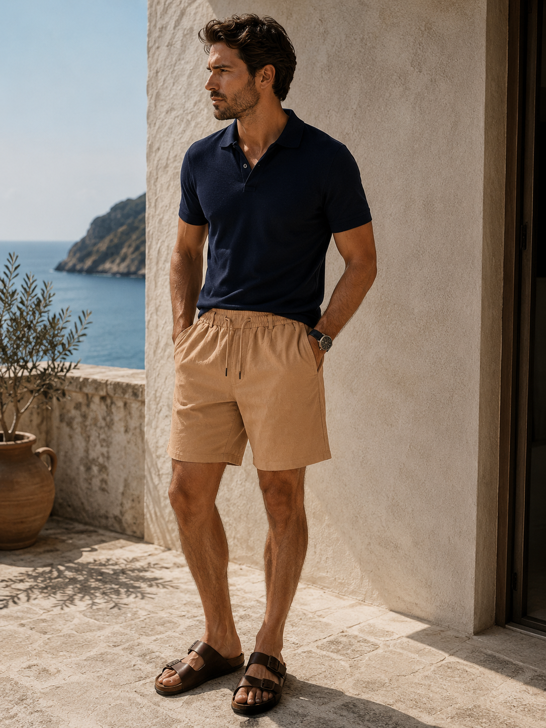Lino Essential — Pantaloncini Summer 100% Lino