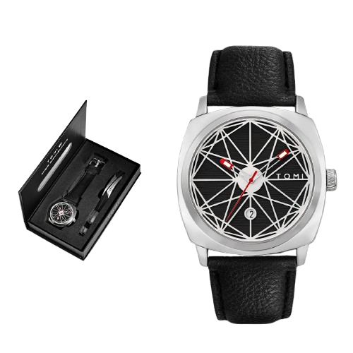 Statement Watch Set – Geometric Dial