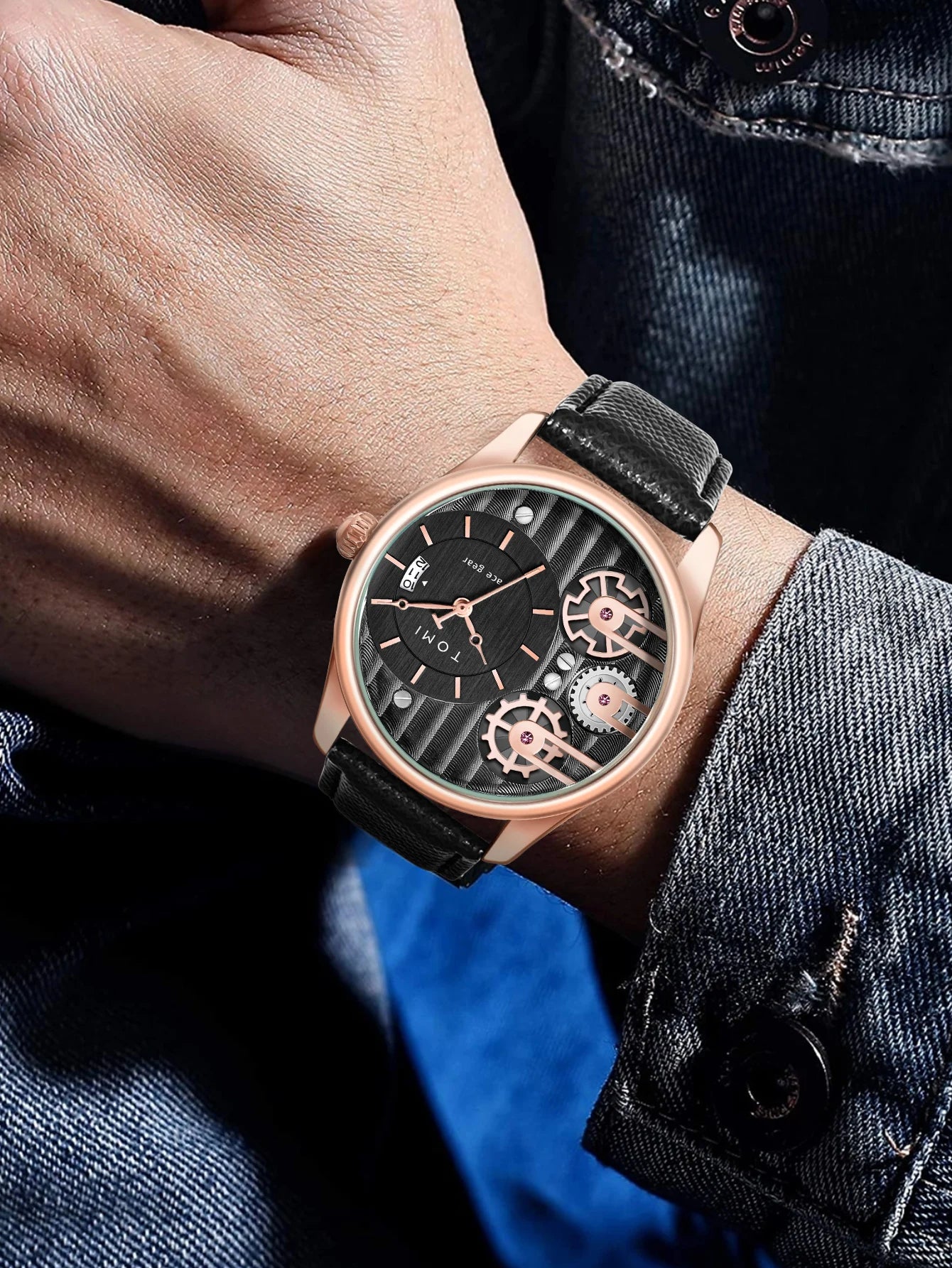 Statement Watch Set – Mechanical Face Gear