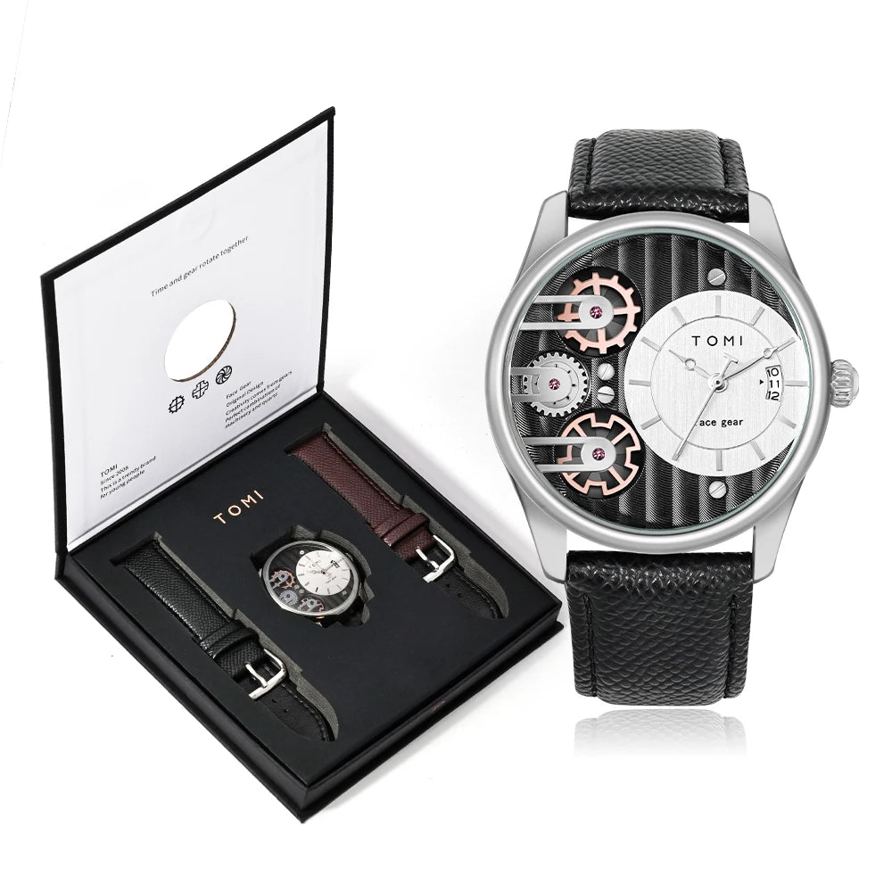Statement Watch Set – Mechanical Face Gear