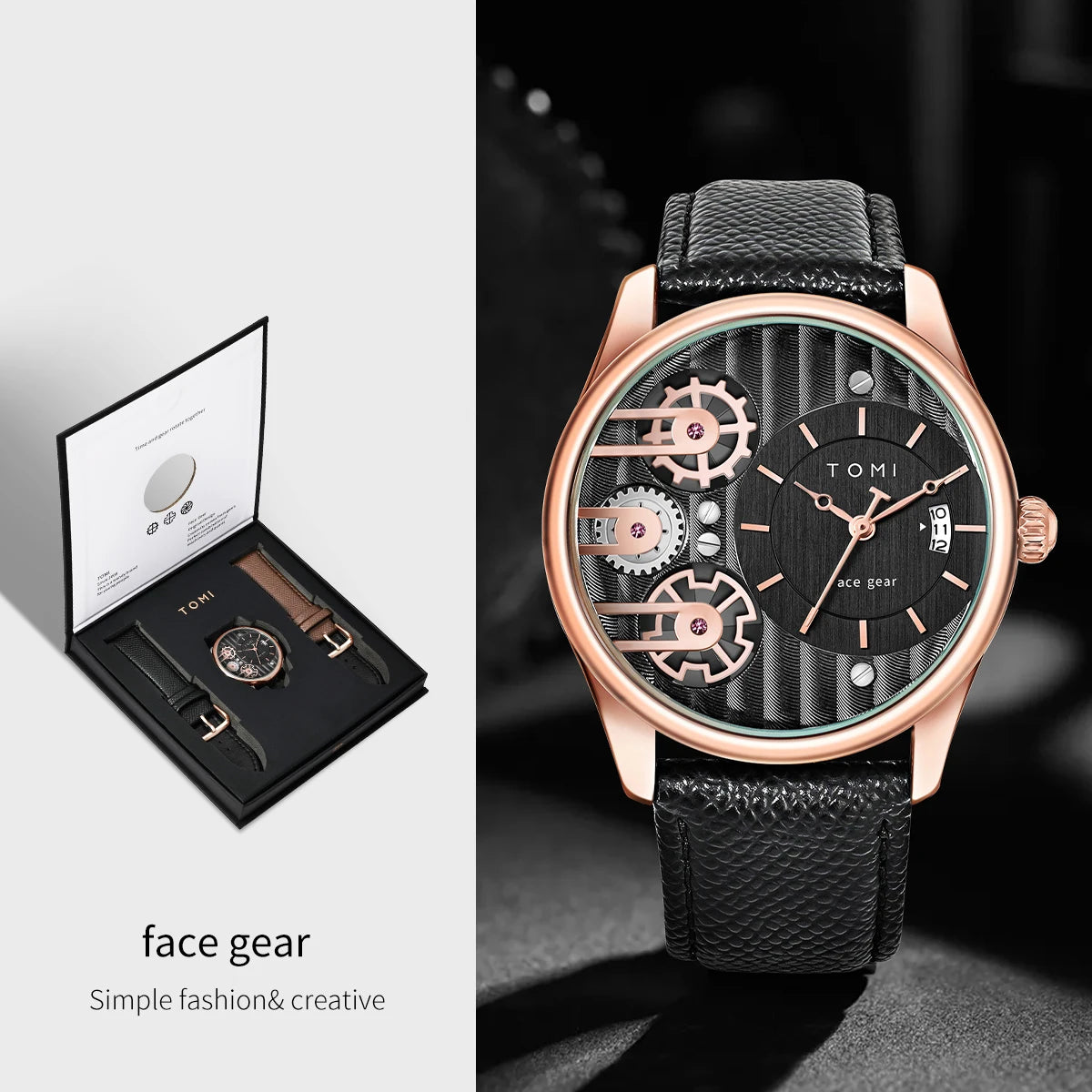 Statement Watch Set – Mechanical Face Gear