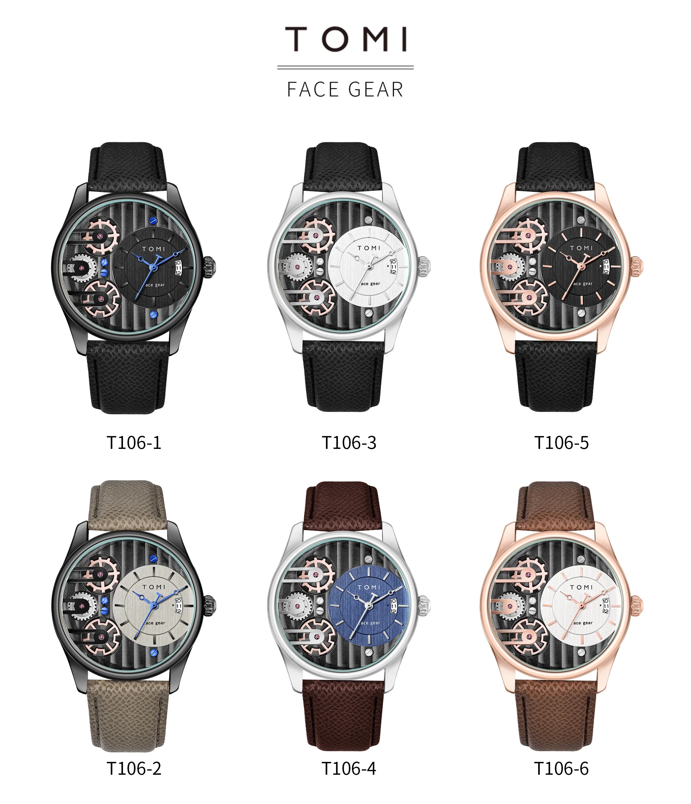 Statement Watch Set – Mechanical Face Gear
