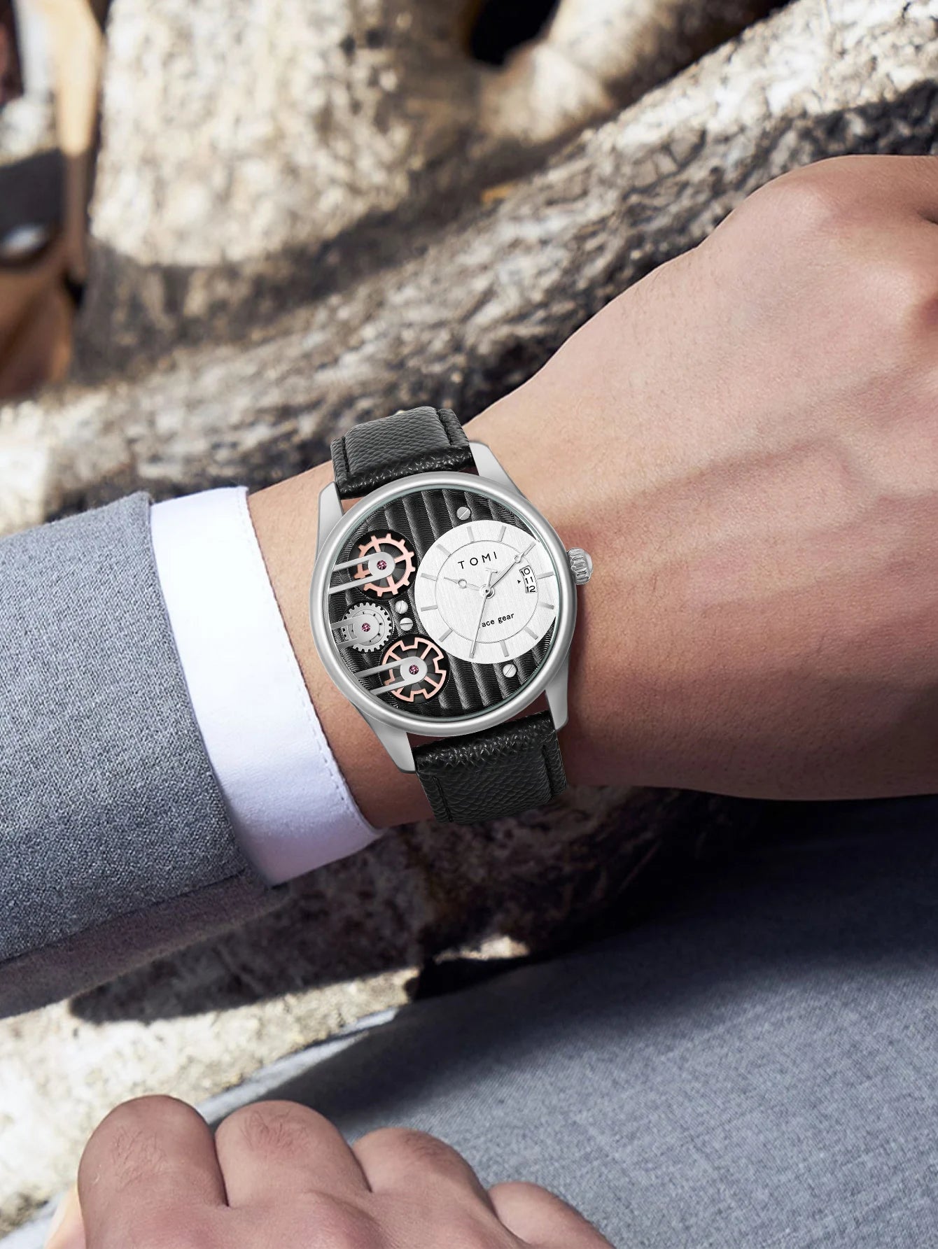 Statement Watch Set – Mechanical Face Gear