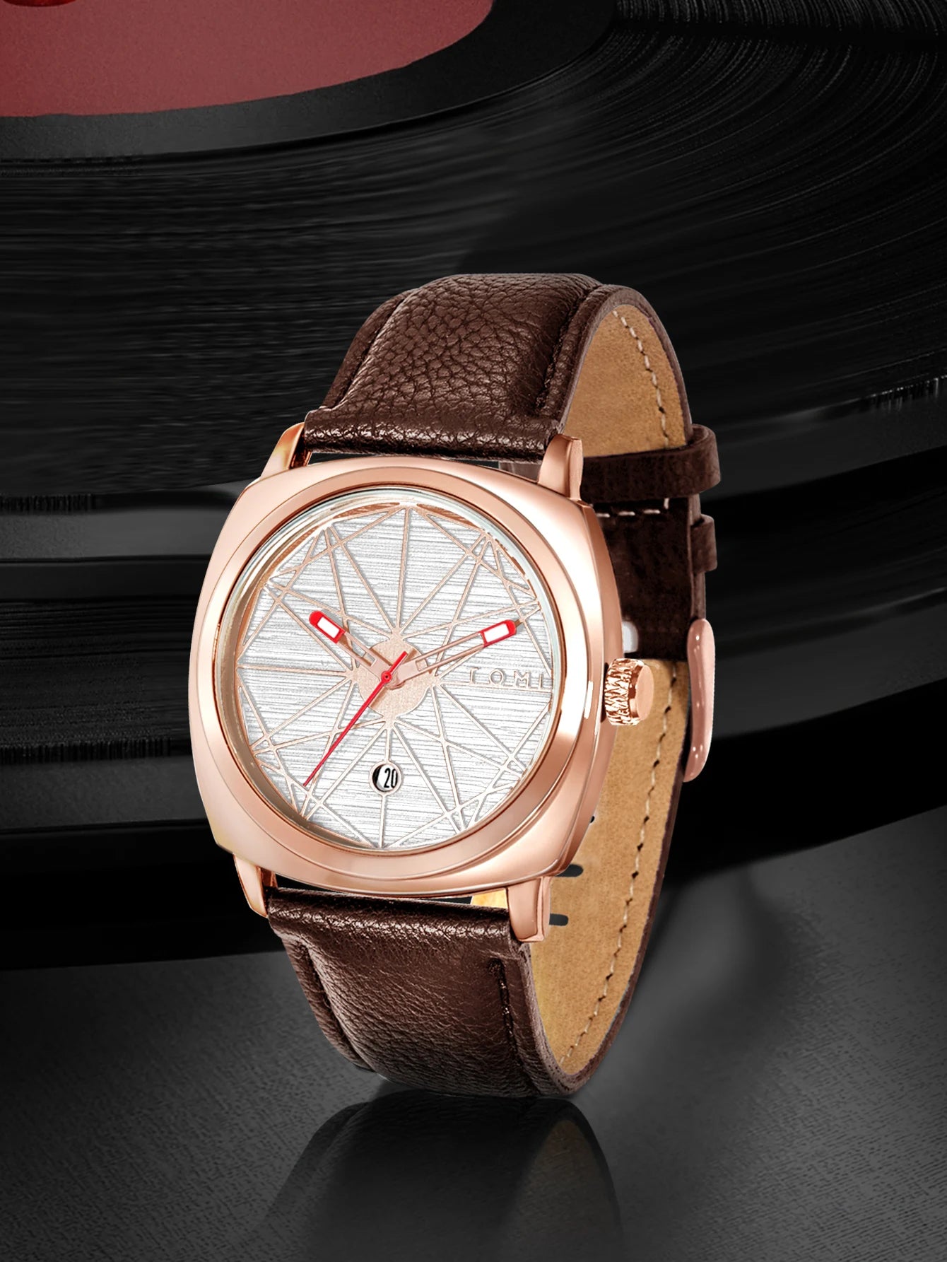 Statement Watch Set – Geometric Dial