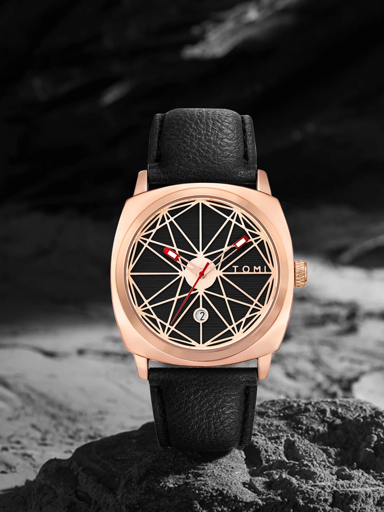 Statement Watch Set – Geometric Dial