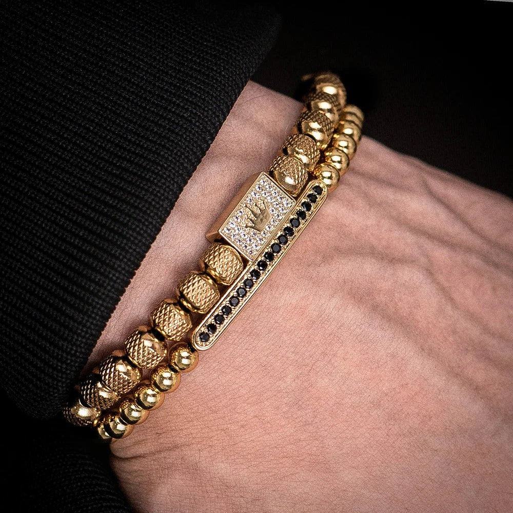 Bolvan Aurum Line Statement Bracelet